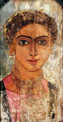 A Young Woman, er Rubayat, AD 300-350 (Prague, Narodni Galerie, 0 1781)